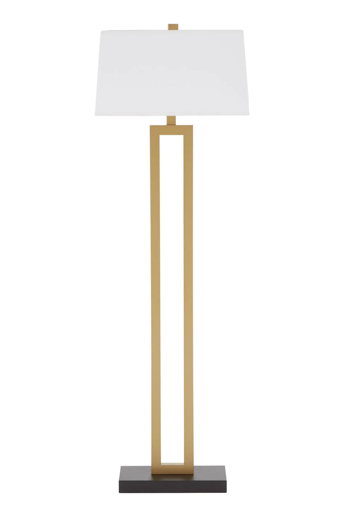 Aureline White Fabric Floor Lamp House of Beardall
