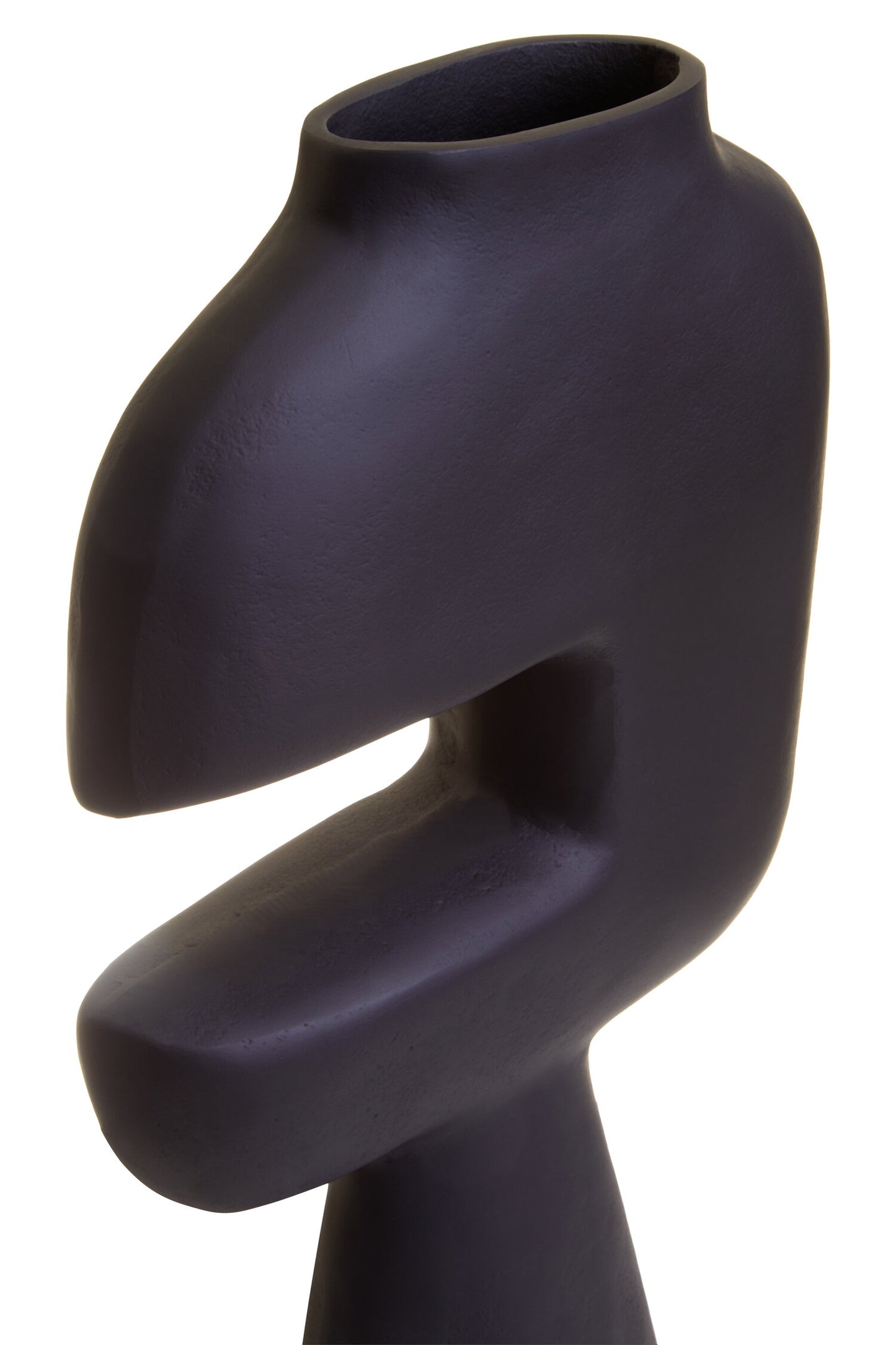 Neru Abstract Large Black Vase