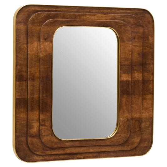 Mango Wood Carved Wall Mirror House of Beardall