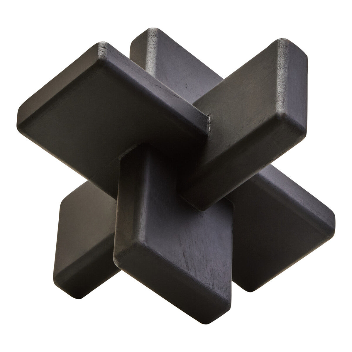 Stria Black Wood Sculpture