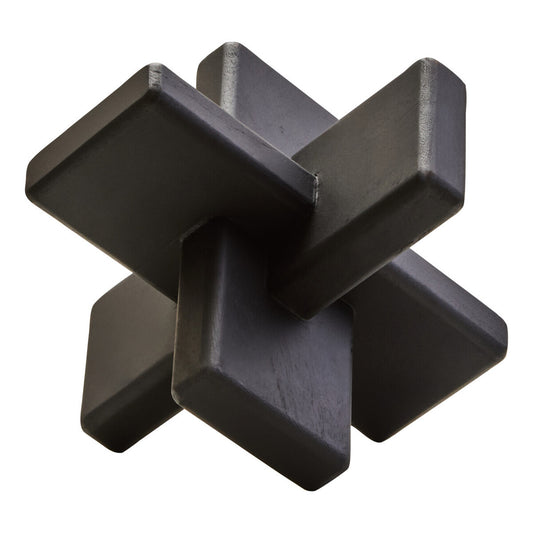 Stria Black Wood Sculpture
