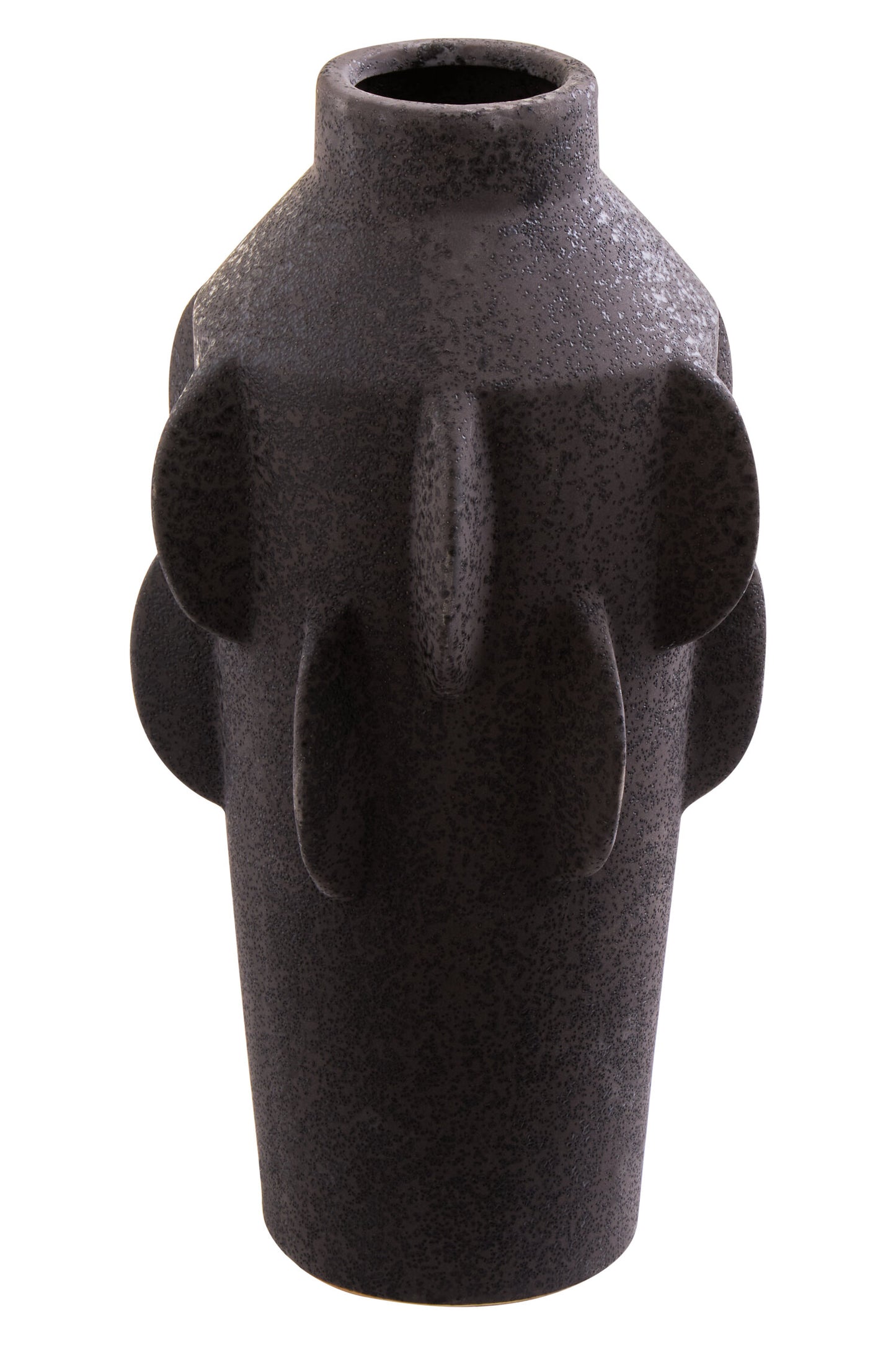 Lia Large Black Textured Vase