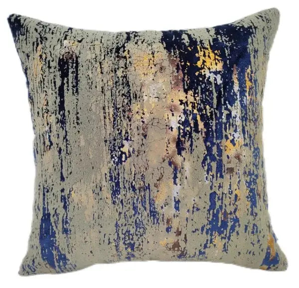 Large Torcello Navy Cushion Malini