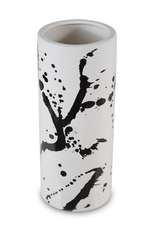 Sorrell Small Black And White Ceramic Vase