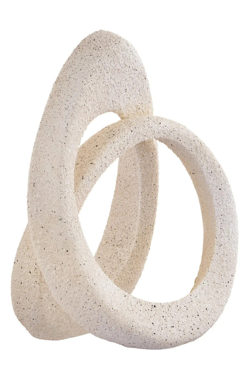 Hugo Cream Textured Loop Sculpture
