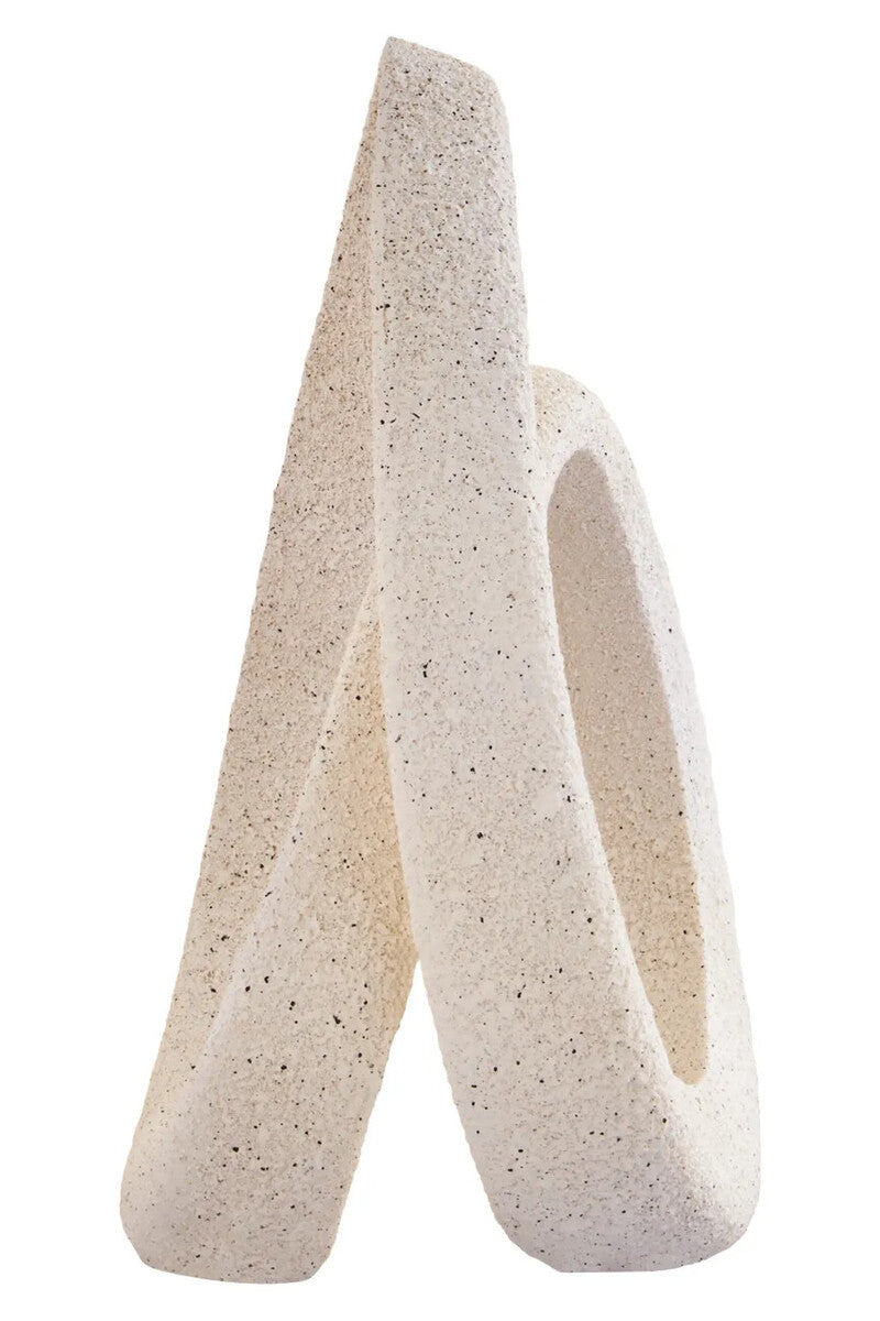 Hugo Cream Textured Loop Sculpture