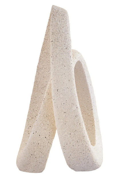 Hugo Cream Textured Loop Sculpture