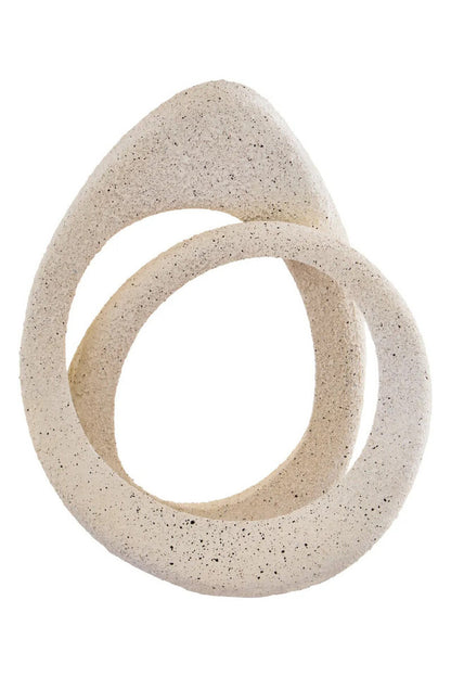 Hugo Cream Textured Loop Sculpture