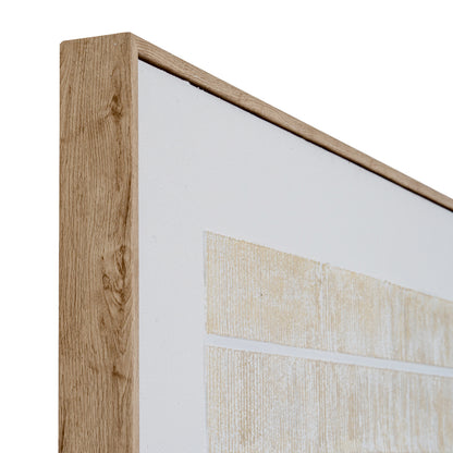 Sola Textured Line Framed Canvas