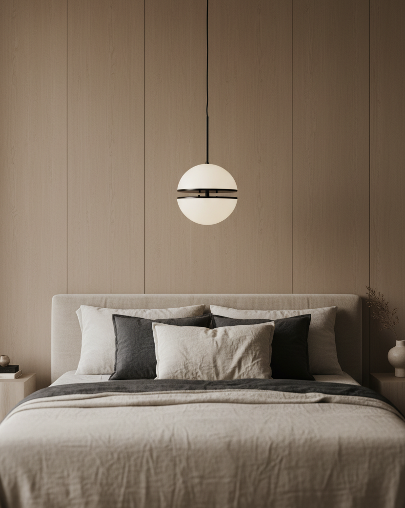 Abira Matt Black Pendant Light