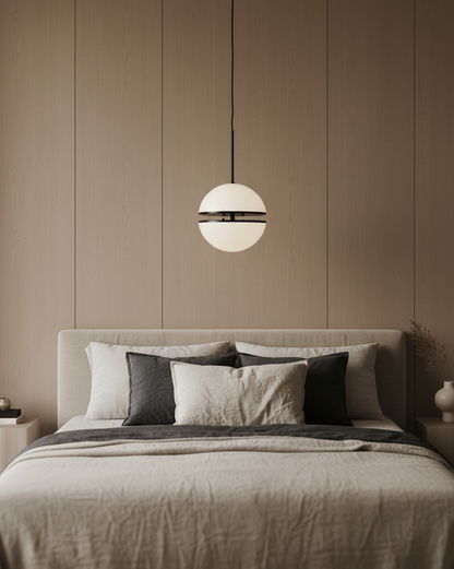 Abira Matt Black Pendant Light