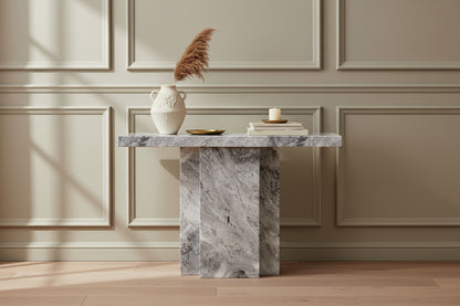 Harrington Grey Marble Console Table