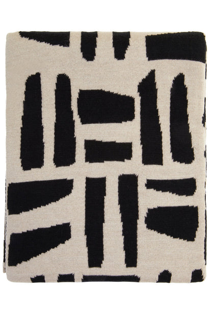 Sowa Natural And Black Throw