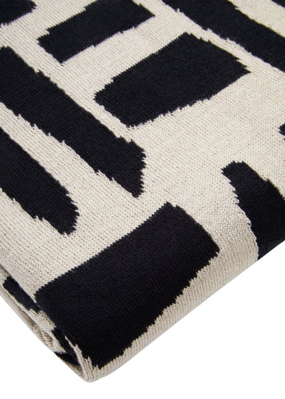 Sowa Natural And Black Throw