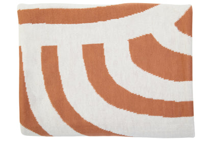 Isen Natural And Terracotta Throw