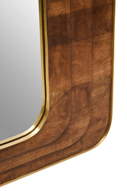 Sangar Mango Wood Carved Wall Mirror