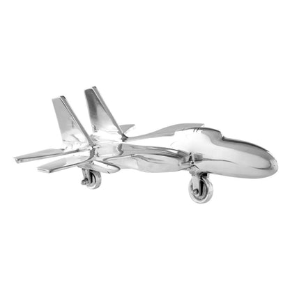 Knightsbridge Heirloom Silver Fighter Plane Ornament