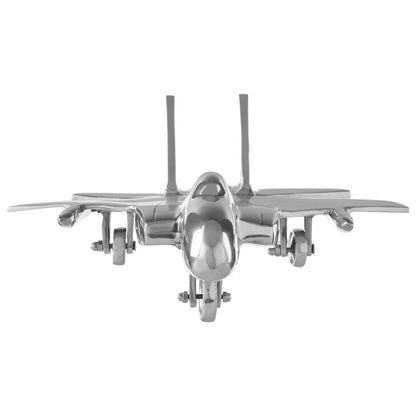Knightsbridge Heirloom Silver Fighter Plane Ornament