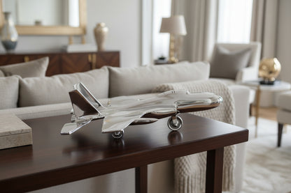 Knightsbridge Heirloom Silver Fighter Plane Ornament