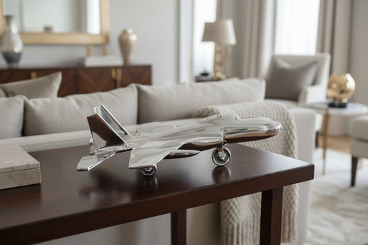 Knightsbridge Heirloom Silver Fighter Plane Ornament