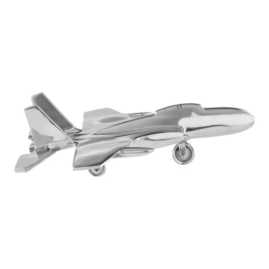 Knightsbridge Heirloom Silver Fighter Plane Ornament