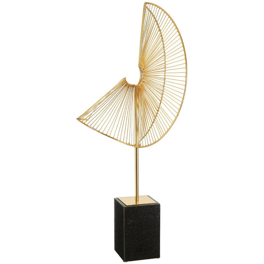 Mirano Gold Fiinish Web Sculpture