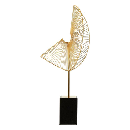 Mirano Gold Fiinish Web Sculpture