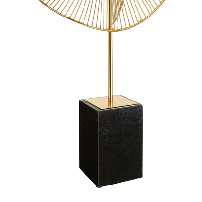 Mirano Gold Fiinish Web Sculpture
