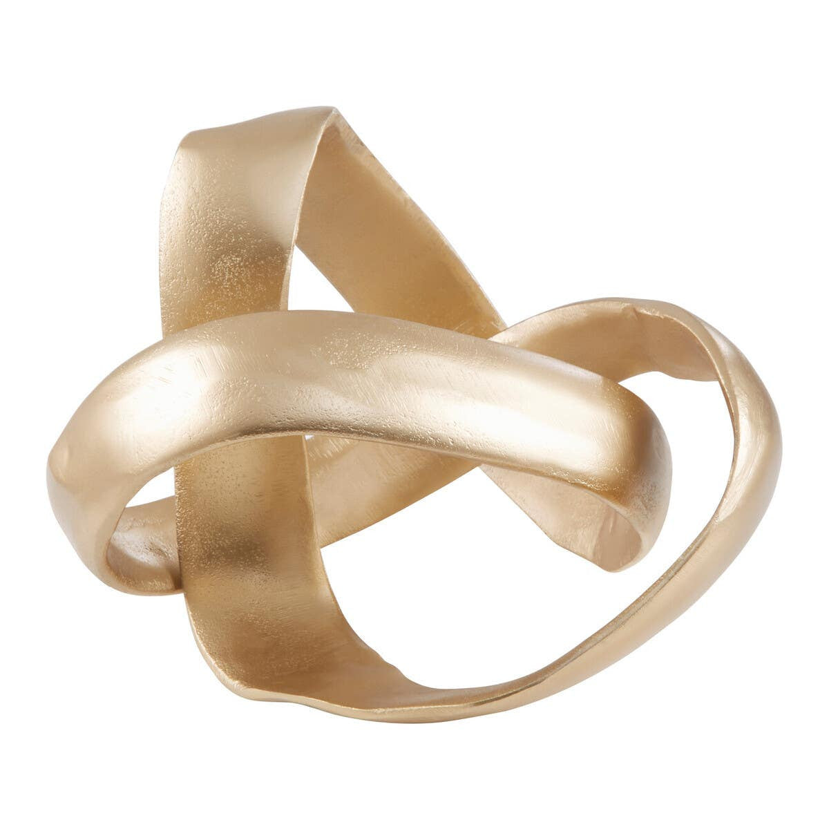 Gold Finish Knot Sculpture