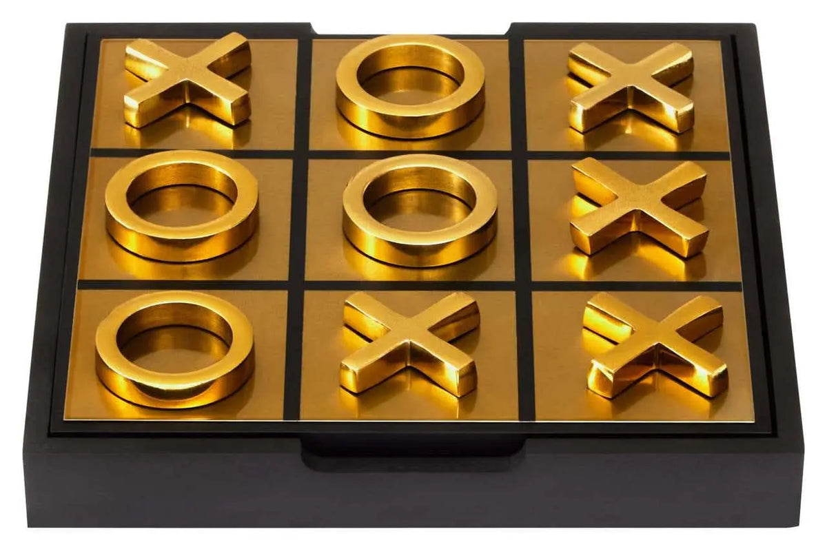 Knightsbridge Heirloom Black And Gold Noughts and Crosses House of Beardall