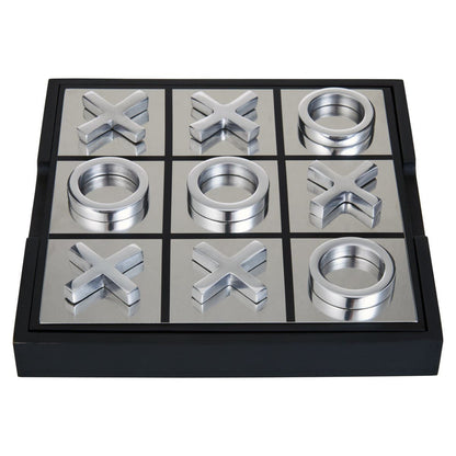 Knightsbridge Heirloom Black and Silver Noughts And Crosses