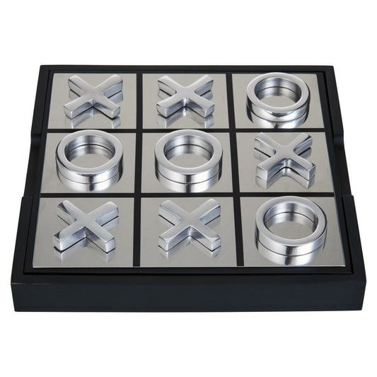 Knightsbridge Heirloom Black and Silver Noughts And Crosses