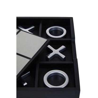 Knightsbridge Heirloom Black and Silver Noughts And Crosses