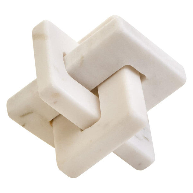 White stone puzzle on a white background