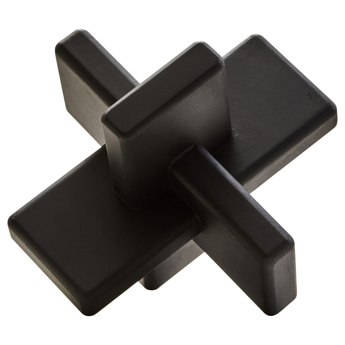 Stria Black Wood Sculpture