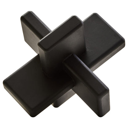 Stria Black Wood Sculpture