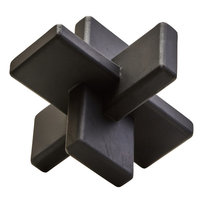 Stria Black Wood Sculpture