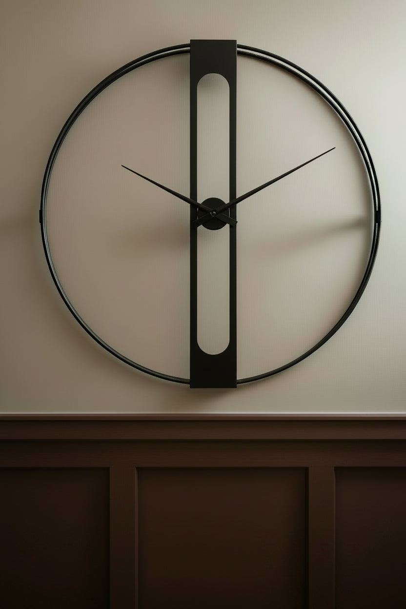 Legacy Black Metal Wall Clock