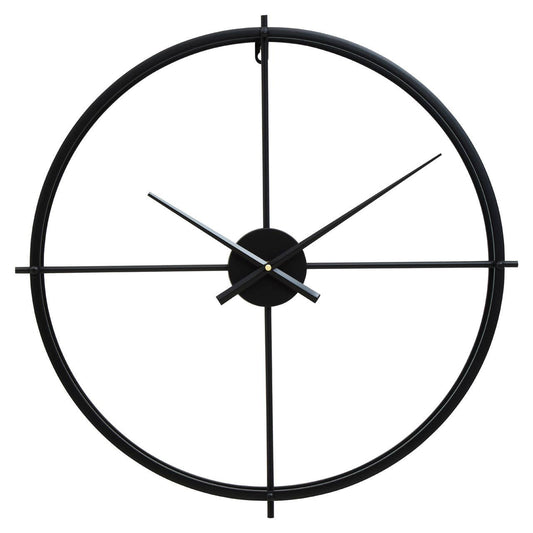 Kent Large Black Finish Wall Clock