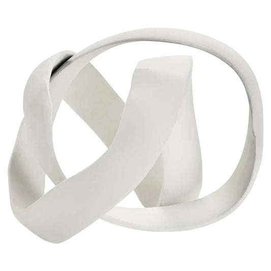 Ivory Finish Knot Sculpture