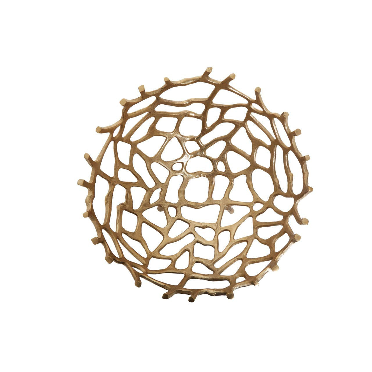 Large Gold Coral Effect Bowl