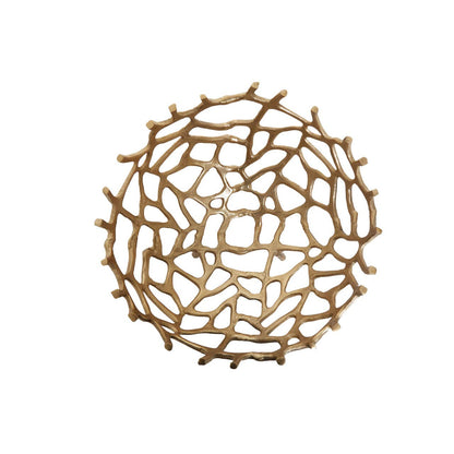 Large Gold Coral Effect Bowl