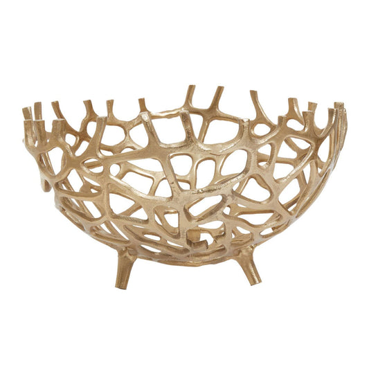 Gold Coral Effect Bowl