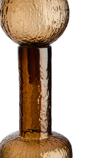 Aven Small Textured Brown Glass Bottle