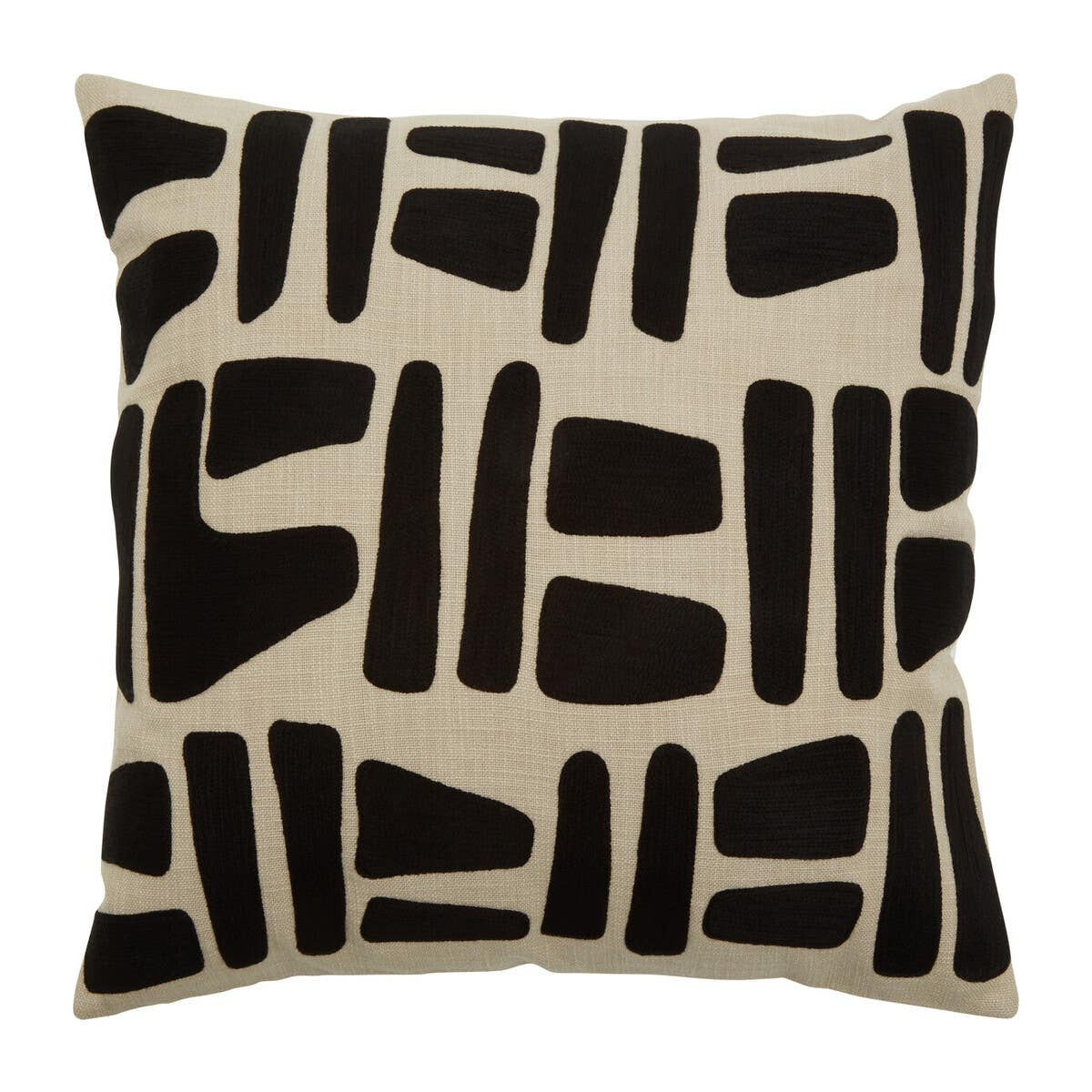 Sowa Natural And Black Square Cushion
