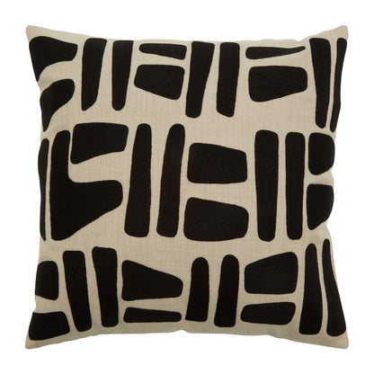 Sowa Natural And Black Square Cushion