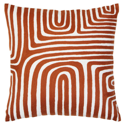 Orien Rust and Ivory Cushion