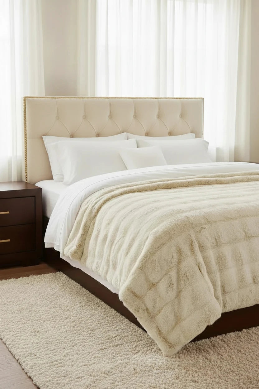 Beige textured fabric on a white background
